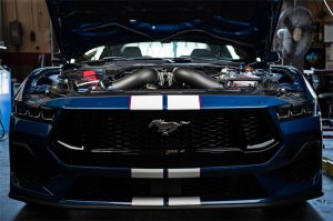 Ford Mustang GT Performance Air Intake - CORSA Performance - Carbon Fiber Closed Box + Dual Carbon Fiber Ducts + DryTech Air Filters - Glossy - `24-`25